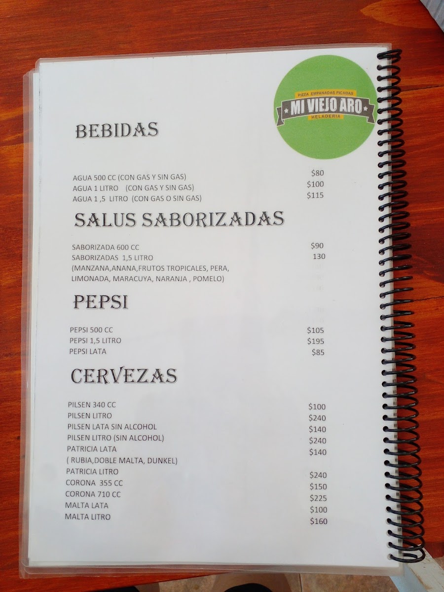 Menu Mi Viejo Aro-7